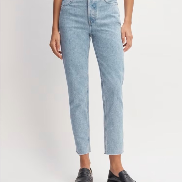 Everlane The Curvy 90s Cheeky Straight Jean Size 26 Crop Raw Hem - Picture 10 of 10